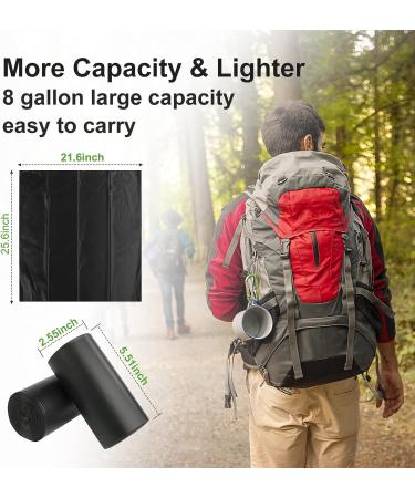 BOYONE 80 Portable Camping Toilet Bags  8 Gallon Leak-Proof Trash Bags  1.1 Mil Super Thick Biodegradable Waste Bags for Outdoor Boating Travel - Buy Online on GoSupps.com