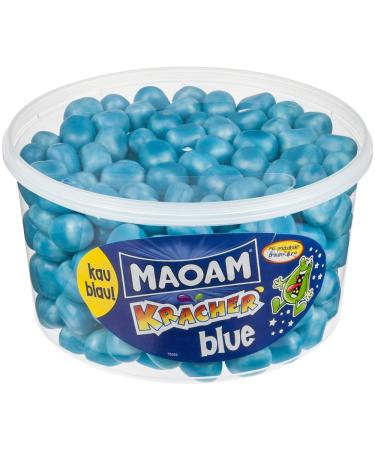 HARIBO Maoam Kracher Blue - 1200g Chewing Candy Tin | Sweet Blueberry Treats for International Shipping - Buy Online on GoSupps.com