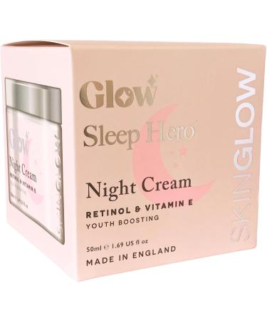 Skin Glow Facial Night Cream with Retinol & Vitamin E 50ml - Youth-Boosting Moisturizer for Overnight Renewal (Night Cream) - Buy Online on GoSupps.com