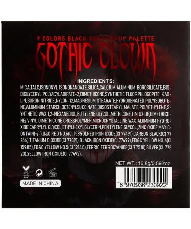  G n rique Punk Smoky Eyeshadow High Pigment Eyeshadow Halloween Eye Makeup 9 Colour Eyeshadow Palette Smoky Eye Palette Matte Punk Eyeshadow Goth Eye Makeup for Halloween Party - Buy Online on GoSupps.com