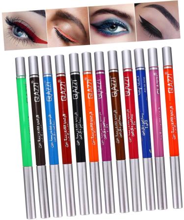 WOONEKY 12 Pcs 1 Set Shadow Set Creative Eyeliners Red Eyeliner Professional Eyeliner Pens Plastic - Buy Online on GoSupps.com