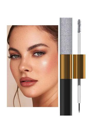 Sparkly Mascara for Eyelashes Glitter Lash Mascara Long Lasting Volume MascaraWomen SmudgeProof Sparkly Makeup Eyeliner for Men Women Friends Beautician