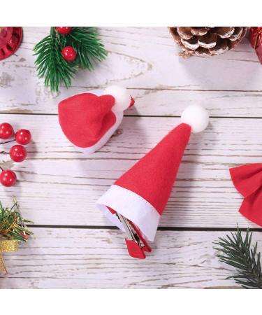 20 Pack Santa Claus Hair Clips - Christmas Ornaments for Kids & Women - Festive Elf Cap Hair Accessories - Buy Online on GoSupps.com