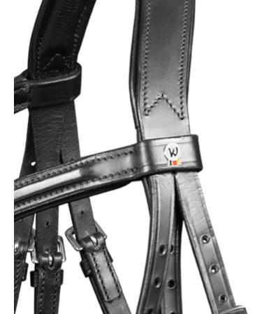 WALDHAUSEN X-Line Standard Bridle Canc n - Black Stainless Steel for Thoroughbreds & Cobs | International Shipping Available - Buy Online on GoSupps.com