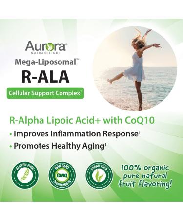Aurora Nutrascience Mega-Liposomal R-Alpha Lipoic Acid 750 mg - Organic Fruit Flavor - 16 fl oz - Buy Online on GoSupps.com