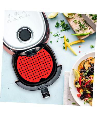 Alipis 1pc Air Fryer Pad Airfryer Reusable Air Fryer Liner Silicone Air Fryer Liner Steaming Pad Thicken Red 3.1L x 3.1W inches - Buy Online on GoSupps.com
