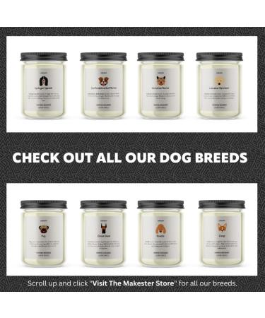 Greyhound Candle - 220g Soy Wax with Vanilla Jasmine & Almond - Perfect Gift for Dog Lovers - Makester - Buy Online on GoSupps.com