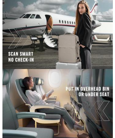 Bergsalz Brown Travel Backpack - Airline Approved Personal Item, Waterproof and Stylish for Women, Men, Teen Girls - Ideal for College, Gym, and Carry On - Buy Online on GoSupps.com