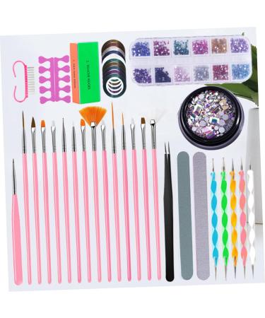 minkissy 1 Set Crystal Nail File Crystal Set Professional Pedicure Kit Nail Liner Brush Set Professional Manicure Set Nail Art Pen Kit Nail Painting Tools Nail Art Liner Paint Pen 20X2X1CM - Buy Online on GoSupps.com