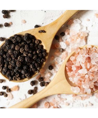 Himalayan Chef Pink Salt and Pepper Grinder Set - Adjustable Ceramic Grinders - Tall Glass Shakers - Large Salt and Pepper Mills (5351AX2) - Buy Online on GoSupps.com