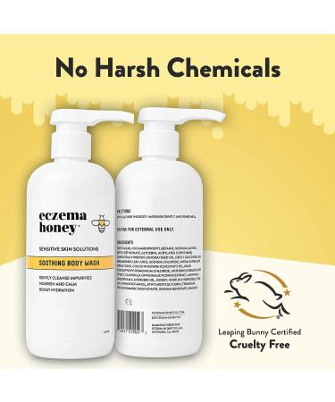 Honey Soothing Body Wash for Eczema Relief - Gentle Shower Gel for Sensitive Skin - For Adults, Kids & Babies - 13 Fl Oz - Buy Online on GoSupps.com