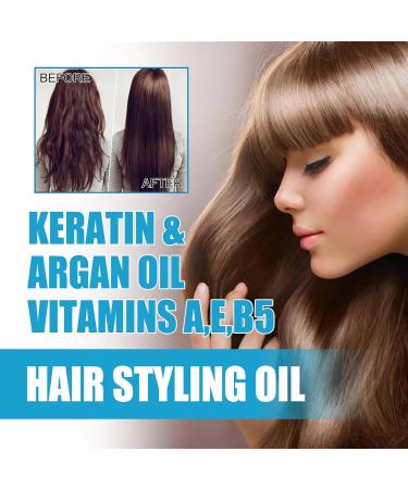 Hair Serum Capsules for Frizzy Hair Hair Essence Capsules Keratin Hair Serum Capsules Argan Jojoba and B5 Oils for Frizzy Dry and Damaged Hair - Buy Online on GoSupps.com