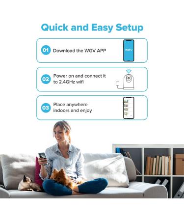 WGV Security Camera -2K Cameras for Home Security with Smart Motion Dection  Night Vision  Two-Way Audio Cloud & SD Card Storage Work with Alexa  Ideal Indoor Camera for Baby Monitor/Pet Camera white - Buy Online on GoSupps.com