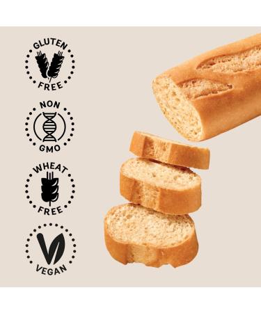 Schar Gluten Free Baguettes Non GMO Lactose & Wheat Free Quick and Delicious Parbaked Baguettes Pack of 2 Baguettes x 175g Sourdough White (Packaging May Vary) - Buy Online on GoSupps.com