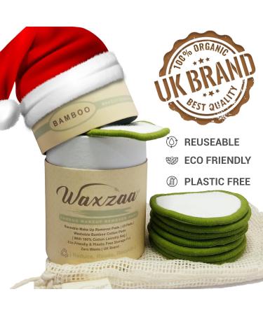 Waxzaa 23 Pack Reusable Cotton Pads 100% Organic Makeup Remover Pads with Bamboo Face Pads Washable Laundry Bag and Storage Eco-Friendly Beauty Essentials for All Skin Types Suitable for Adults & Kids - Buy Online on GoSupps.com