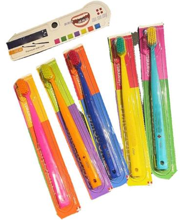 Soft Protective Toothbrushes for Sensitive Teeth - 10 Colorful Plastic Brushes | Extra Clean & Gentle Care | International Shipping - Buy Online on GoSupps.com