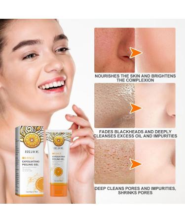 Orange Face Exfoliator Gel Vitamin C Exfoliating Face Scrub Whitening Body Scrub Deep Exfoliating Face Wash Body Scrub Exfoliator Facial Scrub Orange Exfoliating Whitening Gel Scrub Face Body Skin - Buy Online on GoSupps.com