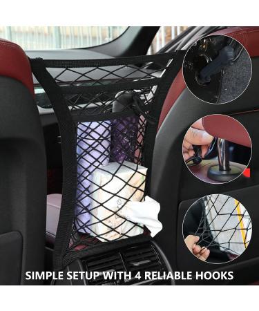Car Seat Organizer| Elastic Storage Net| Mesh Bag for Car Boot| Backseat Barrier for Pets and Kids - Buy Online on GoSupps.com