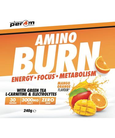 Per4m Amino Burn Mango Orange 240g - Buy Online on GoSupps.com