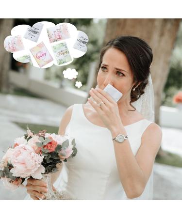 100 Pack Wedding Facial Tissues - 3 Ply, Individually Wrapped, Travel Size for Happy Tears - Bulk Tissue Packs for Wedding Guests and Daily Use - Buy Online on GoSupps.com