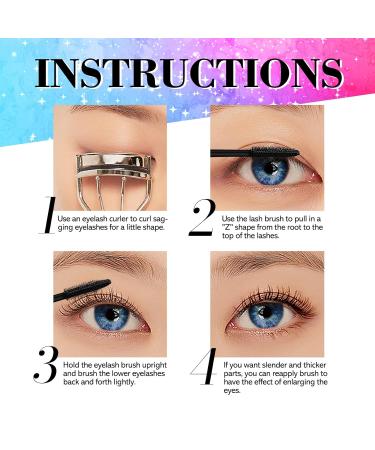 Valleylux 4D Waterproof Black Mascara - Gain Volume & Length with Long-Lasting Silk Fiber Formula | 2 Tubes - Buy Online on GoSupps.com