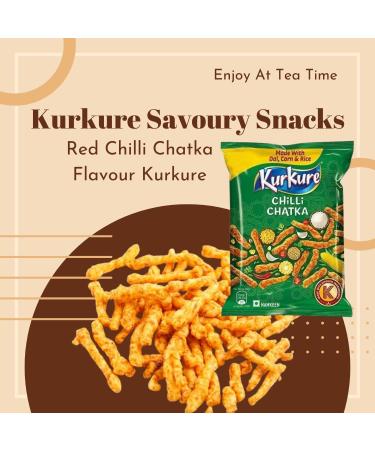 Lays & Kurkure Various Flavours Perfect Snack for Tea Time - Combination of Spice and Crunch Classic Flavour Taste Up Your Life With Namkeen - Work Home Or School (Red Chilli Chatka 85g_P 9) - Buy Online on GoSupps.com
