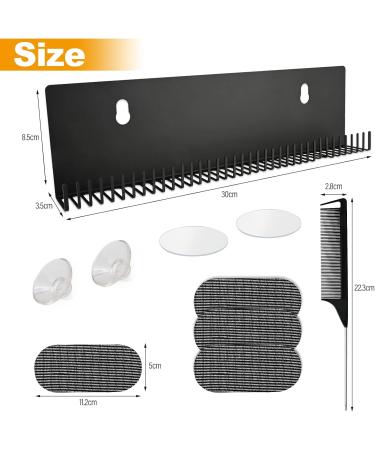 EHDIS Hair Extension Holder Kit including Bangs Hair Pad and Comb Hair Wig Storage U Shape Wall hung Type Hair Color Style Display Holder Stainless steel with holes Black - Buy Online on GoSupps.com