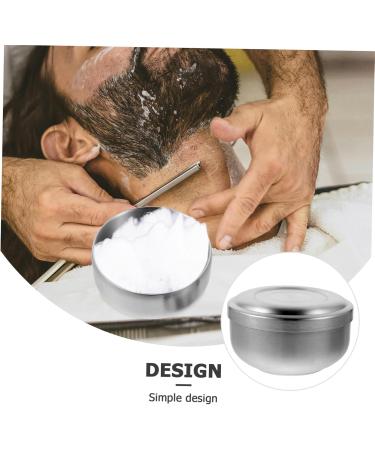 Frcolor Stainless Steel Shaving Bowl with Lid - Travel-Friendly Men's Shaving Shell for Salon Use | Perfect for Beard Care - Buy Online on GoSupps.com