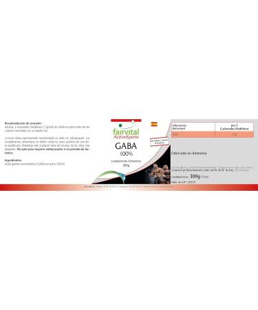 Fairvital | GABA 100% Powder 300g - BOX for 200 Days - Highly Dosed - VEGAN - Gamma-aminobutyric - Buy Online on GoSupps.com
