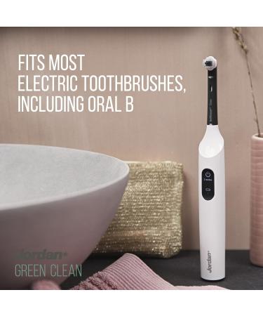 Jordan Green Clean Electric Toothbrush Heads - Oral B Compatible | Sustainable Brush Heads | 2 Pack - Buy Online on GoSupps.com