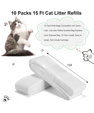 LEMLIT Cat Litter Refills Bag - Compatible with Your Standard and Plus Genie Cat Litter Refill Cartridge Universal Cat Litter Refill Bags (10PCS Cartridge Not Included) - Buy Online on GoSupps.com