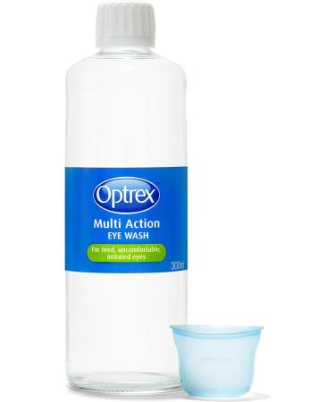 Optrex Multi-Action Eye Wash Solution Suitable for Tired Uncomfortable Irritated Eyes 300ml Optrex Eye Wash Solution (Pack of 2) - Buy Online on GoSupps.com