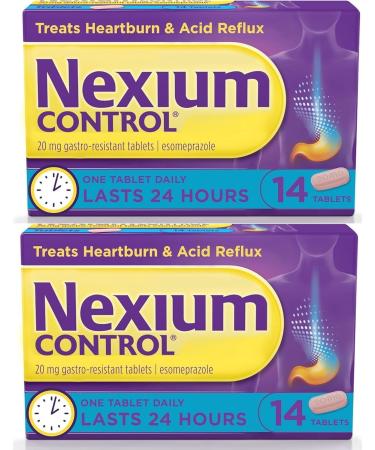 Nexium Control Heartburn and Acid Reflux Relief Tablets (2 x 14 Pack) - Buy Online on GoSupps.com