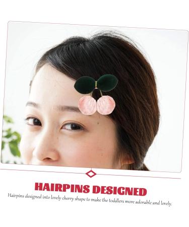 Beaupretty Three-Dimensional Cherry Barrettes kid hair fancy bobby decorative hair clip blue hair bow hair ornament girls hair clips black bow girl hairpins issue card child Iron Hair - Buy Online on GoSupps.com