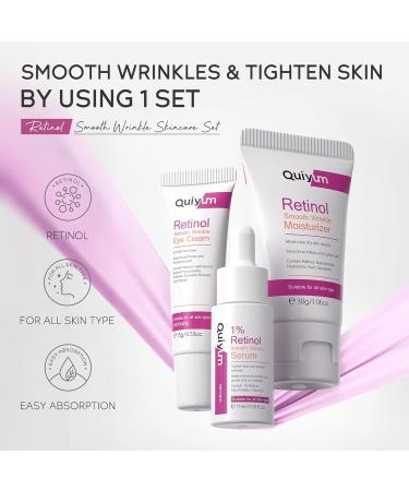 Retinol Travel Skincare Set | Hydrating Essentials for Women | Travel Size Skin Care Kit with Serum Face & Eye Cream | Perfect Beauty Gift Set - Buy Online on GoSupps.com
