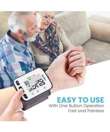 Digital Wrist Blood Pressure Monitor - Accurate Automatic BP Meter for Home Use with Large Display and Irregular Heartbeat Detection - Buy Online on GoSupps.com