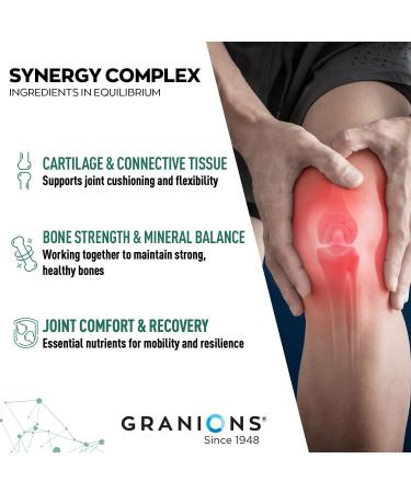 Granions Glucosamine Chondroitin MSM Powder Joint Supplements for Men and Women Chondrosteo Hydrolyzed Marine Collagen Peptides Essential Vitamins Minerals Nutritional Complex - Berry - 10 Oz - Buy Online on GoSupps.com