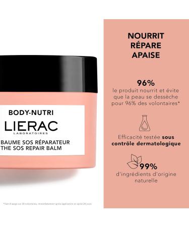 Lierac - Body Nutri - SOS Repairing Balm 30ml - Face and Body Care - Nourishes intensely - All skin types even sensitive skin - Shea butter - Vegetable oils Almond Castor Apricot - Buy Online on GoSupps.com