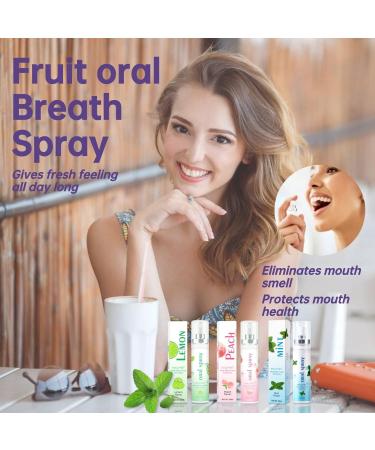 3PCS Oral Breath Spray, Natural Fresh Fruit Breath Freshener Spray Bad Breath Treatment for Adults, Portable Mint Dry Mouth Spray Freshener for Bad Breath Oral Odor Care, 0.68 fl.oz/Bottle - Buy Online on GoSupps.com