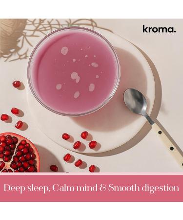 Kroma Calming + Restore Magnesium Powder Magnesium Citrate with L-Theanine for Relaxation Sleep Cycle & Digestive Support Muscle Recovery Supplement Pomegranate Flavor 4.4 oz 30 Servings - Buy Online on GoSupps.com