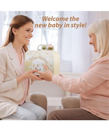 Baby Box Shop Unisex Baby Gift Set - 7 Essential Gifts for Newborns | Neutral Baby Shower & Welcome Gifts | Cream - Buy Online on GoSupps.com