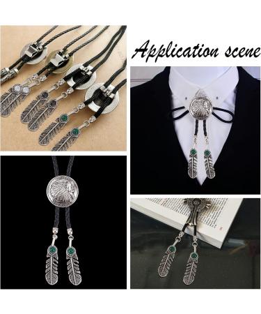 CHGCRAFT 6 PCS Feather Charms Pendants - DIY Metal Bolo Tie Tips for Bracelet Necklace Making - 57mm Antique Silver - Buy Online on GoSupps.com