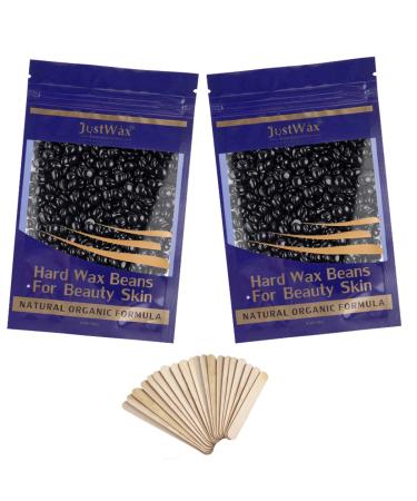 Depreciation wax beans -Art Wax Beans -kugeln Hair removal -wax pearls -Wax Pearls Small -Heating Wax pearl pearls -Waxing Pearls with 20 wooden spatula -200g (black) Black - Buy Online on GoSupps.com