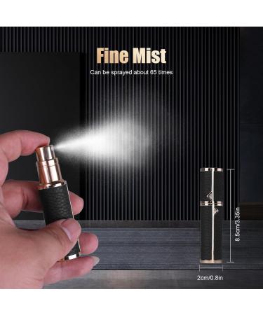 Kinwodon Travel Perfume Atomiser Refillable Perfume Travel Bottle 5ml Leaking Proof Pump Perfume Spray Bottle Portable Empty Bottle for Travel Men Women Black - Buy Online on GoSupps.com