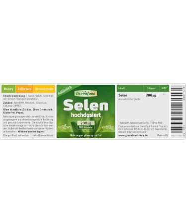 High Dose Vegan Selenium 200 g - 180 Capsules for Thyroid & Immune Support | Pure & Natural No Additives - Buy Online on GoSupps.com