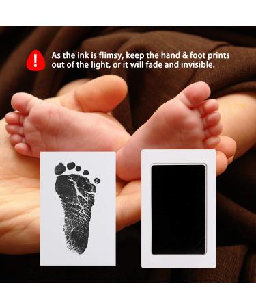 Baby Inkless Footprint & Handprint Kit - 2 Pack Medium Size M | Pet Paw Print Kit | Black Ink Pads - Buy Online on GoSupps.com