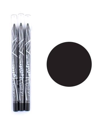L.A. Girl Gel Glide Eyeliner Pencil 351 Very Black-3pcs