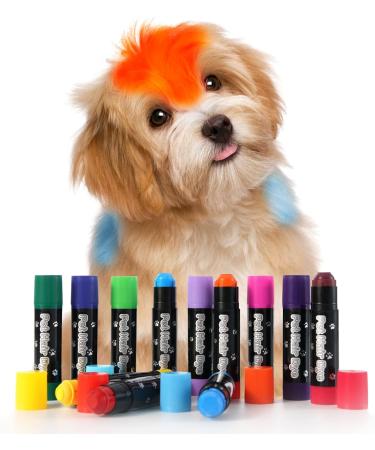 Dog Hair Dye - Temporary Pet Dye Vibrant Markers Safe for Cats Horses and Farm Animals - Creative Styling and Fun Grooming - Buy Online on GoSupps.com