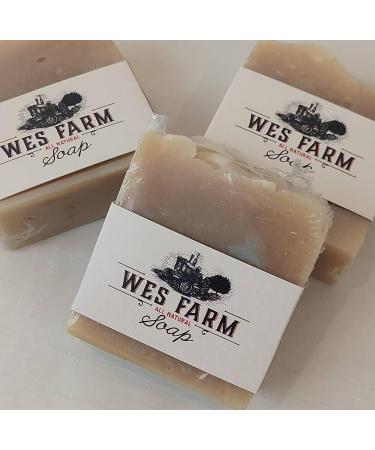 Jasmine Goat Milk Soap - All-Natural Shea Butter & Oils - Large 4-Bar Set | Wes Farm - Buy Online on GoSupps.com