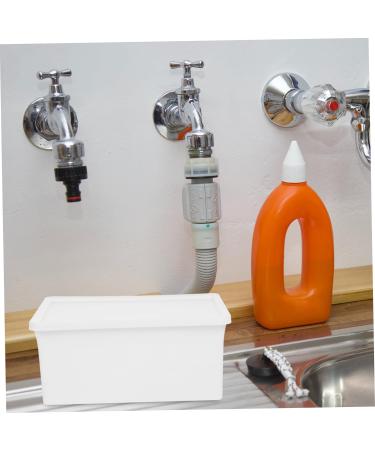 Didiseaon Organization Bucket Box Sheet laundry powder container Box High capacity Beads dispenser drum washing powder bucket Sundries Storage Bucket Organize the boxes laundry beads 16.8X11X7.5CM White - Buy Online on GoSupps.com